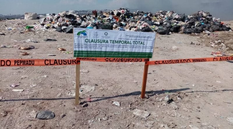 Clausuran temporalmente relleno sanitario de Los Timoteo