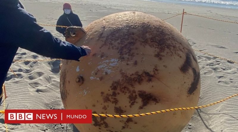 La misteriosa bola gigante hallada en una playa de Japón - BBC News Mundo