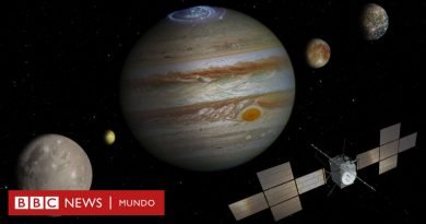 Juice: 4 datos de la ambiciosa misión que busca vida en las heladas lunas de Júpiter - BBC News Mundo