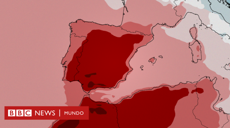 Los mapas que muestran las temperaturas más altas en España en un mes de abril desde que hay registro - BBC News Mundo