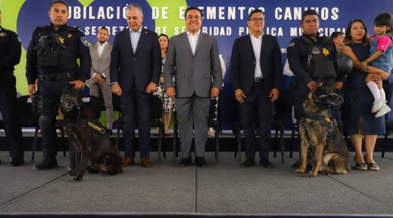 Reconoce Municipio de Querétaro a elementos caninos de Seguridad Pública Municipal - RR Noticias