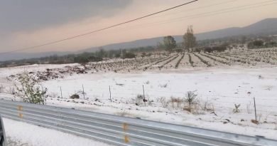 Granizada en Cadereyta deja hielo de 30 cm de altura