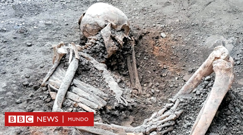 Lo que revelan los dos esqueletos hallados en las ruinas de Casa de los Amantes de Pompeya - BBC News Mundo