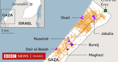 Guerra Israel - Hamás: 3 mapas de la Franja de Gaza, uno de los lugares más densamente poblados del mundo - BBC News Mundo