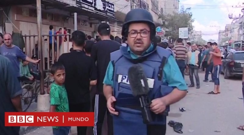 Guerra Israel - Hamás: el reportero de la BBC que huye con su familia de los bombardeos de Israel en el territorio palestino - BBC News Mundo