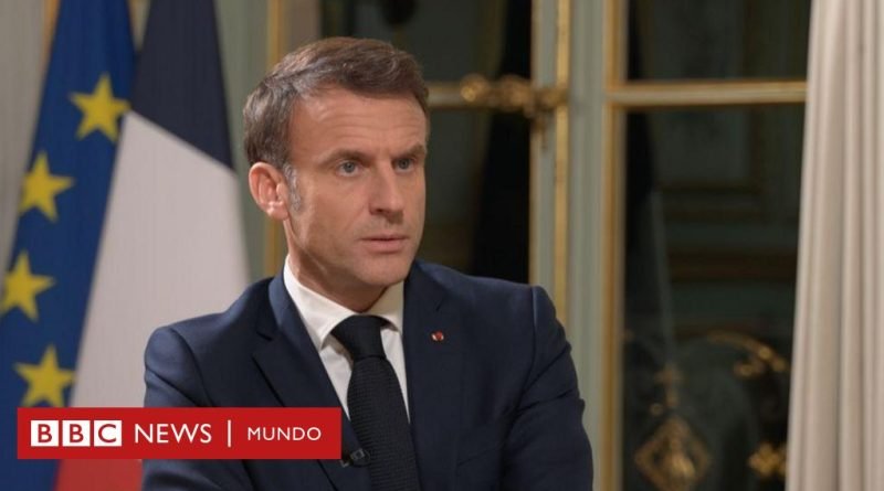 Guerra Israel - Hamás | Macron pide a Israel que deje de matar a mujeres y bebés en Gaza - BBC News Mundo