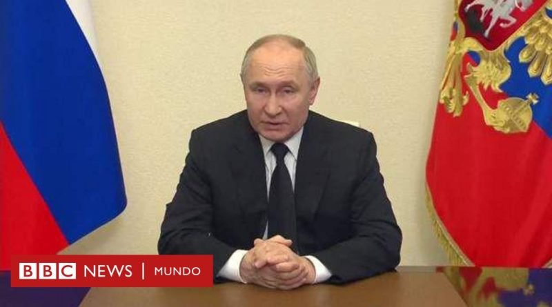 Ataque en Rusia: Putin asegura que los responsables del atentado trataron de huir a Ucrania - BBC News Mundo