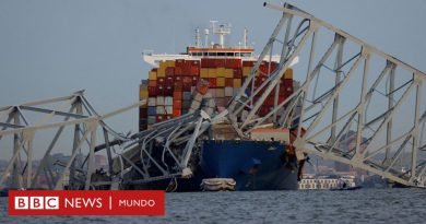 Baltimore: las impresionantes imágenes que dejó el colapso del puente Francis Scott Key  - BBC News Mundo