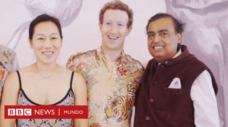 Mukesh Ambani, el hombre más rico de Asia que reunió para la antesala de la boda de su hijo a algunas de las personas más influyentes del mundo - BBC News Mundo