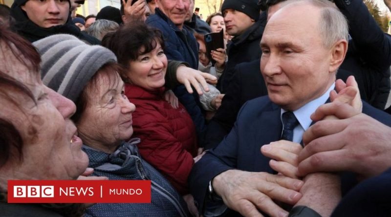 Putin: las elecciones orquestadas que le darán un quinto mandato en Rusia - BBC News Mundo