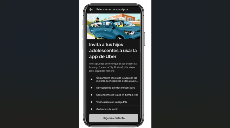 Adolescentes podrán viajar solos en Uber 