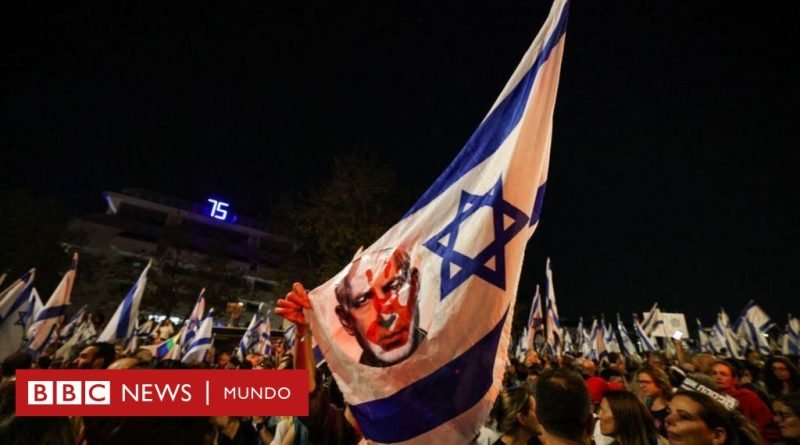 Protestas en Israel: el país se divide entre apoyar o destituir a Netanyahu - BBC News Mundo