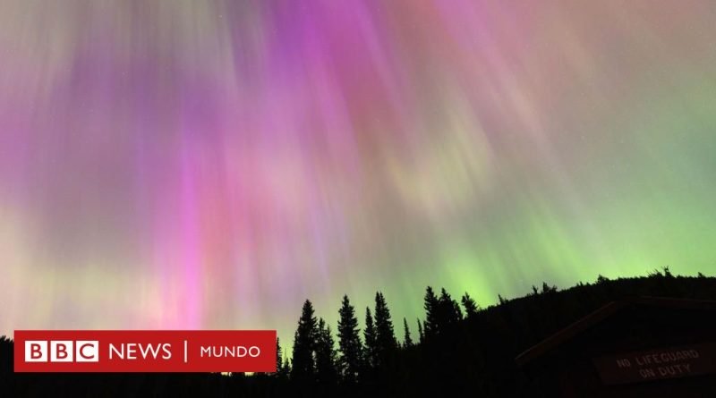 La poderosa tormenta solar que provocó un raro espectáculo de la aurora boreal - BBC News Mundo