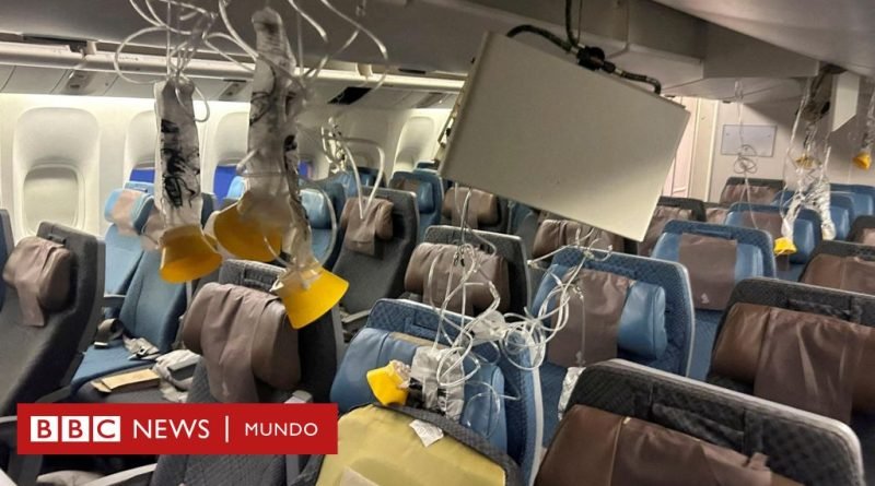 Singapore Airlines | Cayó 54 metros en 5 segundos: qué dice el primer informe sobre las turbulencias extremas que dejaron un muerto y decenas de heridos en un vuelo  - BBC News Mundo