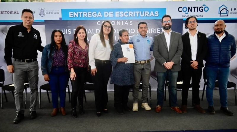 158 beneficiados con escrituras en el municipio de Corregidora