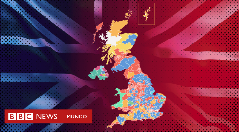Elecciones en Reino Unido: El mapa que muestra la arrolladora victoria de los laboristas en los comicios británicos - BBC News Mundo
