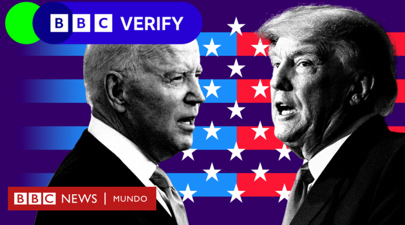 Trump vs Biden: 8 falsedades e inconsistencias en el debate presidencial en EE.UU. verificadas por la BBC  - BBC News Mundo