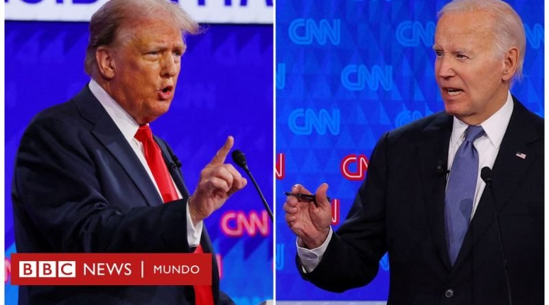 Un Biden indeciso y confundido fue incapaz de responder a las falsedades de Trump en el primer debate de las presidenciales 2024 - BBC News Mundo