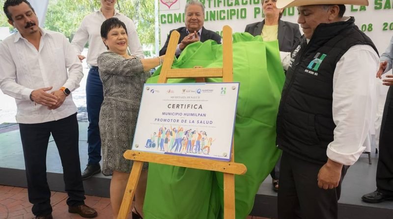 Certifican a Huimilpan como municipio promotor de salud