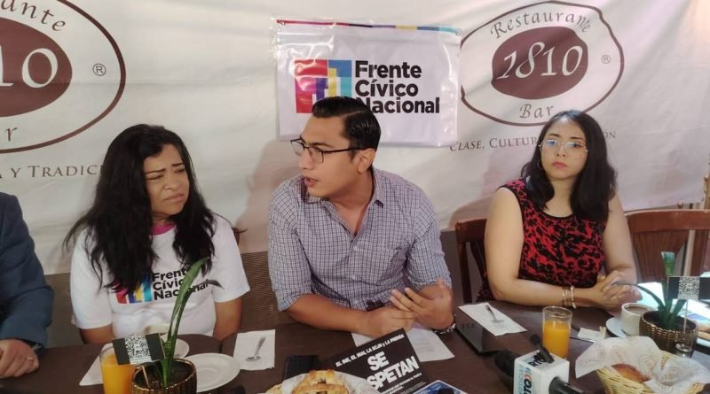 Frente Cívico protestará ante el INE