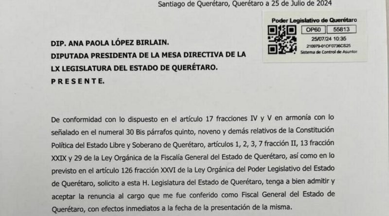 Inició formalmente el proceso de designación del nuevo Fiscal