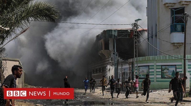 Un ataque israelí contra una escuela en Gaza 