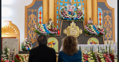 Celebran a San Miguel Arcángel sin pirotecnia