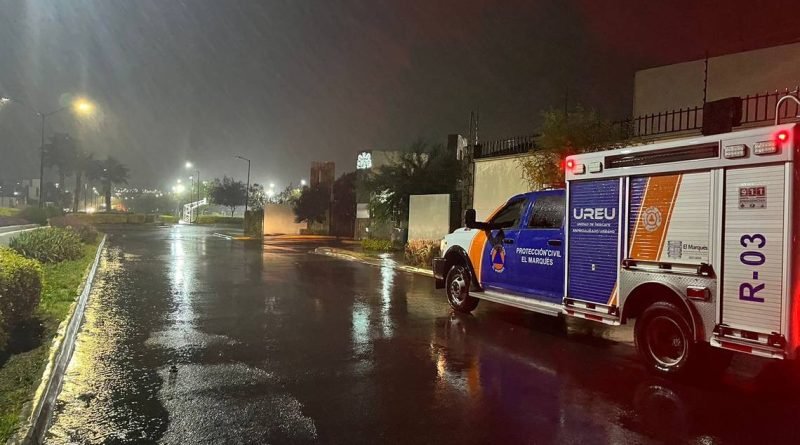 Saldo blanco tras fuertes lluvias en El Marqués