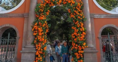 Critican decoración de la Alameda con flores artificiales chinas