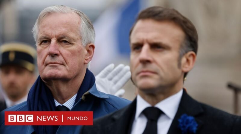 Francia: qué opciones tiene Macron tras la caída del gobierno francés por una histórica moción de censura apoyada por la izquierda y la ultraderecha - BBC News Mundo