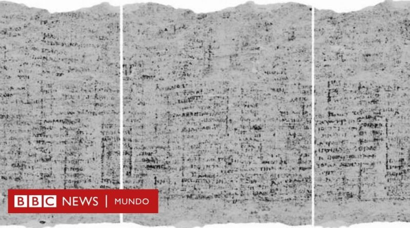 Cómo se logró ver el interior de un pergamino quemado en la erupción del volcán Vesubio hace 2.000 años (y cuál podría ser su contenido) - BBC News Mundo