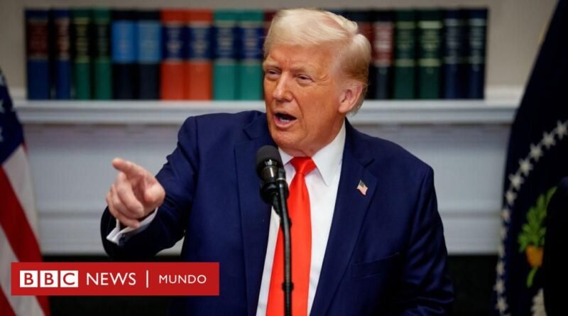 Trump suspende durante un mes los aranceles a los productos de México y Canadá - BBC News Mundo