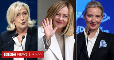 Weidel, Meloni y Le Pen: el ascenso de las mujeres que dominan tres de los principales partidos de ultraderecha de Europa - BBC News Mundo