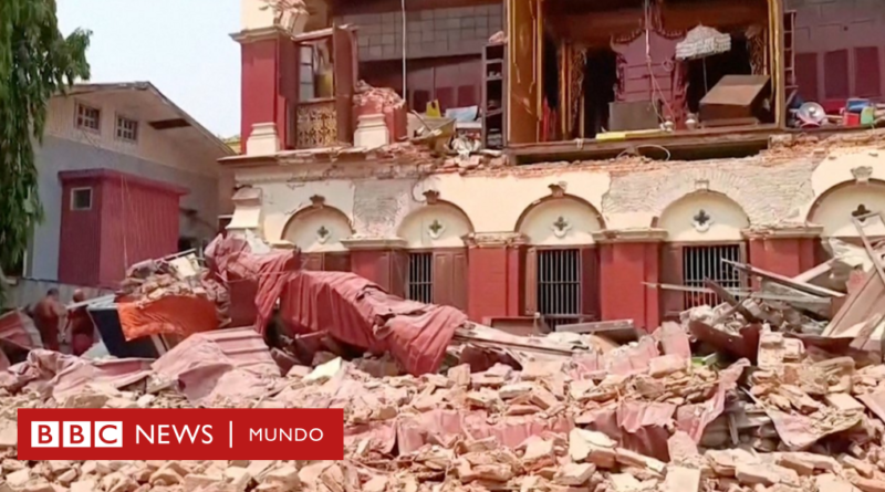 Las impresionantes imágenes de los daños causados por el fuerte terremoto que ha dejado decenas de muertos en Myanmar y Tailandia - BBC News Mundo