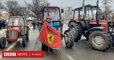 Por qué la bandera de Ferrari se convirtió en un símbolo de las protestas antigubernamentales en Serbia - BBC News Mundo