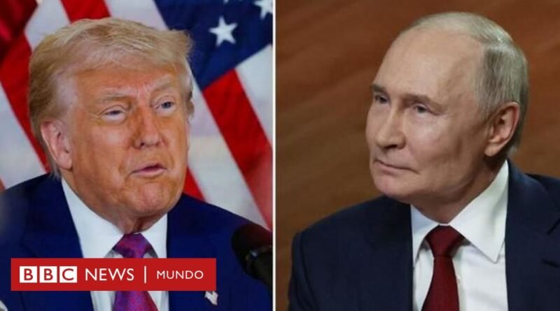Cómo la llamada entre Trump y Putin indica un cambio de rumbo en las negociaciones para la paz en Ucrania - BBC News Mundo
