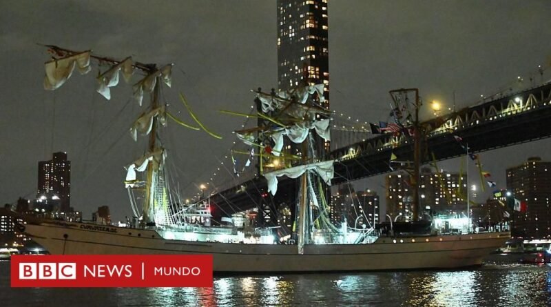 El choque de un buque escuela mexicano con el puente de Brooklyn en Nueva York deja al menos 2 muertos - BBC News Mundo