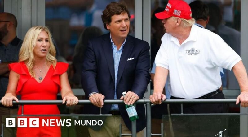 Aislacionistas vs. intervencionistas: el dilema de Trump sobre Irán que expone las divisiones en el círculo cercano del presidente - BBC News Mundo