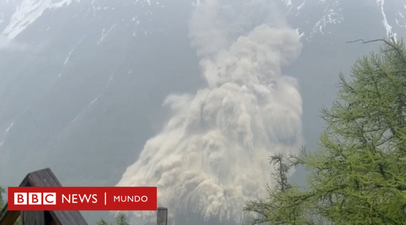 El pueblo en Suiza que quedó sepultado por la avalancha provocada por el derrumbe de un glaciar - BBC News Mundo