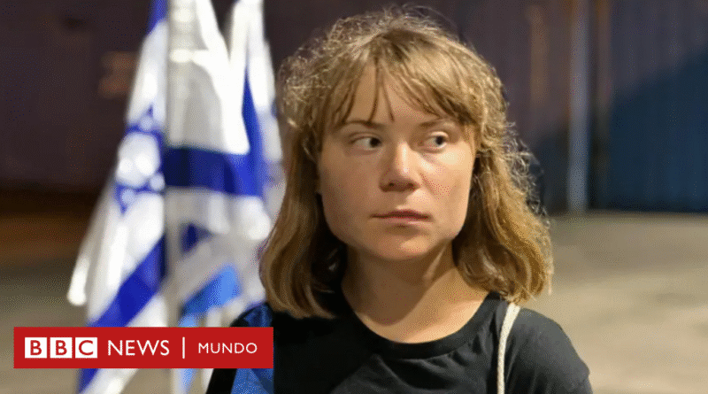 Greta Thunberg: Israel intercepta el barco con ayuda para Gaza en el que viaja la activista sueca y lo desvía hacia sus costas - BBC News Mundo