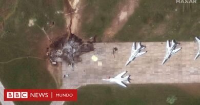 Las imágenes satelitales que muestran el daño que infligió Ucrania a Rusia en la Operación Telaraña - BBC News Mundo