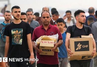 Qué contiene la controvertida caja de ayuda que distribuye la Fundación Humanitaria de Gaza - BBC News Mundo