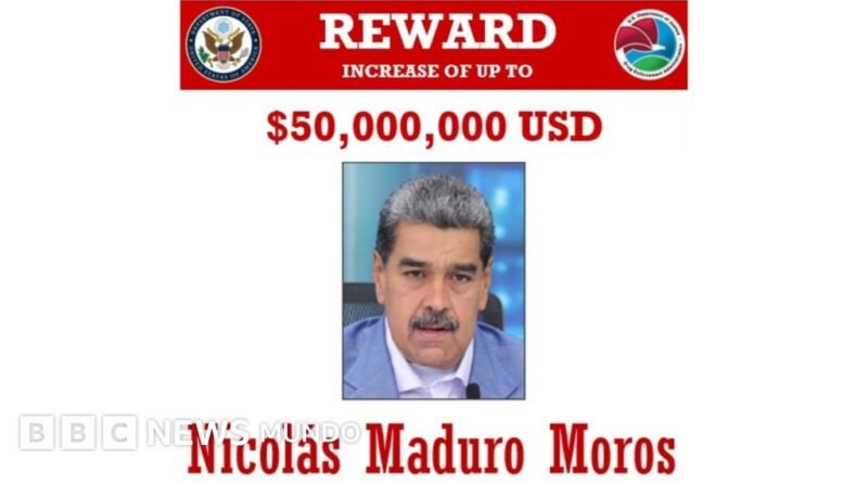 EE.UU. aumenta a US$50 millones su recompensa por Nicolás Maduro - BBC News Mundo