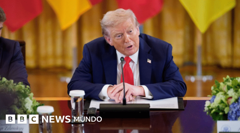 El papel crucial que juega un mapa de la guerra de Ucrania en la visión de Trump sobre el conflicto - BBC News Mundo
