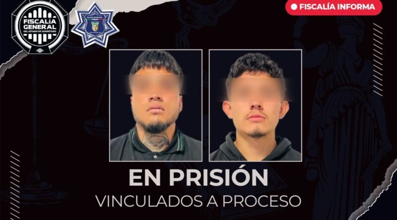 Dos hombres en prisión por homicidio doloso en Pedro Escobedo