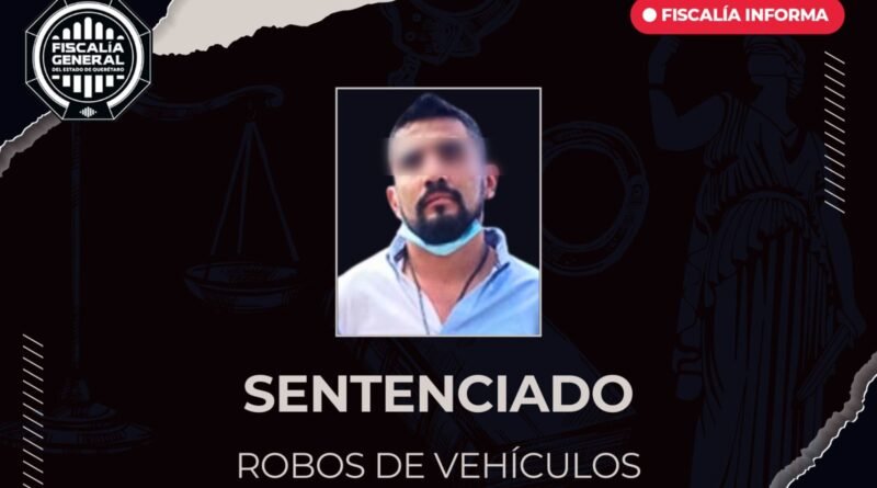 Carlos Sergio “N”  sentenciado por dos robos de vehículos en Plaza Puerta La Victoria