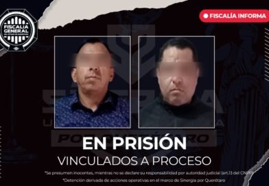 Dos hombres en prisión por robo de vehículo con violencia en San Juan del Río
