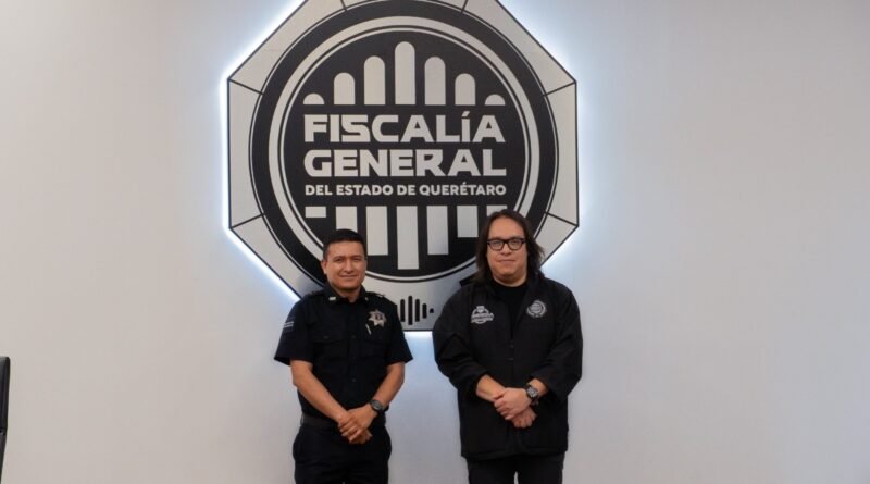 Fiscal General del Estado, Víctor Antonio De Jesús Hernández, sostuvo una reunión de trabajo con el Secretario de Seguridad Pública Municipal de San Juan del Río,