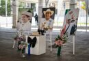 Un altar del exalcalde Carlos Manzo, colocado frente Palacio de Gobierno de Uruapan, Michoacán, el 29 de abril de 2026.