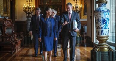 Reunión de Claudia Sheinbaum y Jamieson Greer en Palacio Nacional, este jueves.
